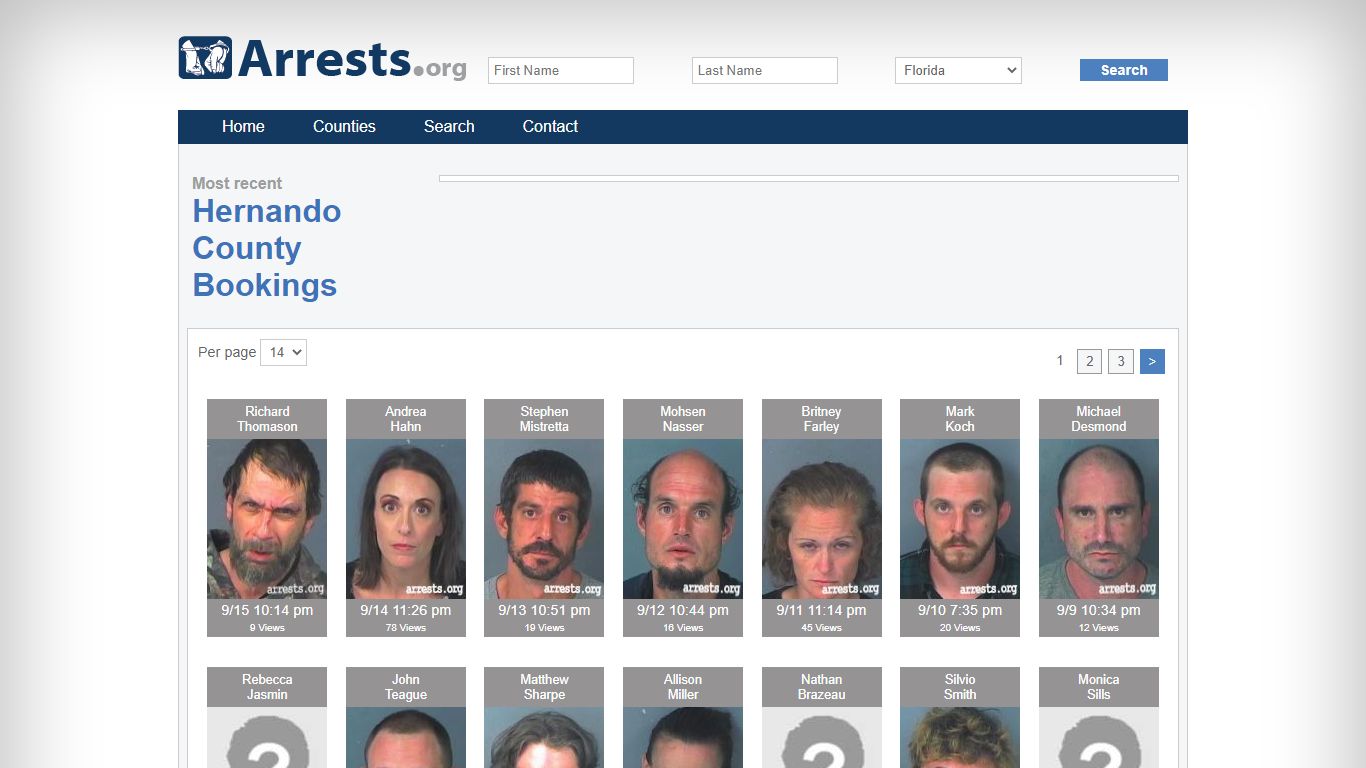 Hernando County Arrests and Inmate Search